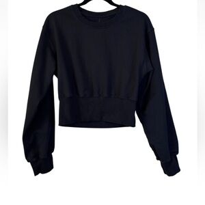 Lululemon Ribbed Waist Long Sleeve Top Black Small S 4 ? Light Sweatshirt Top